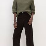 Everlane The Corduroy Wide-Leg Pant in Black 6 NWT Photo 0