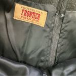 Vintage frontier collection suede black cowgirl fringe skirt embellished size 11 Photo 9