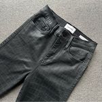 frame denim Le Sylvie Slender Jeans Noir Croc Coated Size 26 Photo 1