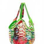 Sea Star Beachwear Fisherman Tote Bag Floral Frances Valentine Neoprene NWT Green Photo 5