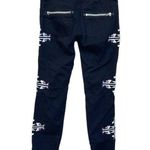 Rockstar Southwestern embroidered print black jeans Size 28 Photo 1