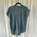 Wearables Belita Ruffle Split V Neck Linen Photo 4