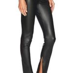 BLANK NYC  SLIT IN YOU MATTER PULLON HIGH WAIST Faux Leather VEGAN Black Pants 28 Photo 0