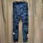 PINK - Victoria's Secret  High Waist Blue Black Tie Dye Logo Yoga Leggings Small Photo 1