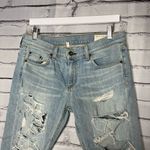 Rag and Bone  The Dre Thrasher Distressed Boyfriend Jeans 28 Light Wash Streetwear Photo 4