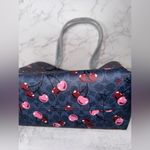 Coach Cherry Print Tote - Denim and Pink Photo 7