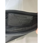 Etienne Aigner Black Leather Clutch Crossbody Purse Pocketbook Gold Hardware Photo 4
