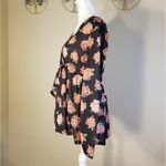 ASOS NWT! Design Maternity Exclusive Long Sleeve Wrap Top In Rose Print Size 8 Photo 1