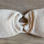 Kona Sol  Swimsuit Cream Bandeau & Terracotta Patterned Bottom Bikini Size XS/S Photo 2