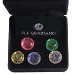 R.J. Graziano Interchangeable Crystal Necklace Set – Perfect Holiday Gift Silver Photo 2