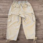 SOOTHFEEL Cargo Jogger Pants Light Gray Zip Pockets Drawcord Hem S Photo 4