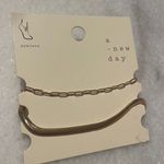 A New Day  ankle bracelets gold tone herringbone Cuban link fashion jewelry New Photo 1