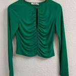 NA-KD  Keyhole detail green long sleeve size medium Photo 0