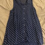 Aeropostale Women's Navy and Blue Collared Tank Top Photo 1