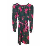 Boden Women US 6 Mara Bramble Belted Floral Hunter Green Pink Long Sleeve Dress Photo 1