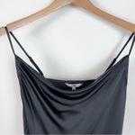 NWT J.ING Black Draped Collar Slip Midi Dress Photo 5