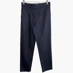 Aritzia Babaton Cohen Cashmere Wool Navy Micro striped cropped Pants trouser 6 Photo 2