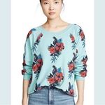 Wildfox  Sommers Hibiscus Print Sweatshirt Size S Photo 0