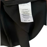 Talbots Size L Black Blouse Shirt With Lace Insets, Zip Side and 3/4 Sleeves Photo 4