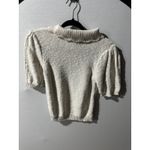 Universal Threads Universal Thread Knit Top XS Short Sleeve Peter Pan Collar Pullover Beige Photo 5