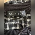 KĘDZIOREK Wool Viscose Patchwork Dress NWT Size 38 Black Photo 4