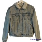 PacSun  Sherpa Lined Denim Jacket Size Medium Photo 2