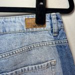 Garage  Womens Two Tone Festival 3" Jean Shorts Medium Blue Denim Cut Off Size 28 Photo 7