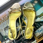 J.Crew  metallic Gold leather Sandals Photo 0