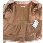 Red Valentino  Metallic Textured Boucle Peplum Jacket Shimmer Pink Tan IT 44 US 6 Photo 6