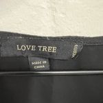 Love Tree Black Chiffon Ruffle V Neck Blouse Size Medium Photo 2