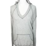 Feel the Piece Deep V Grey Lounge Hoodie Pull Over Photo 0