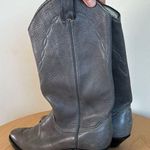 Western Cowboy Cowgirl boots Women's 6.5M Gray Leather Upper Gray Size 6.5 Photo 3