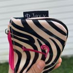 Y2K Letter L Zebra Print Coin Bag Pink Photo 1