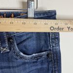 Rock Revival  Sara Boot Jeans Womens 29 Blue Dark Wash Embellished Bootcut Flap Photo 4