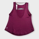 Buffbunny Collection BuffBunny Botanical‎ Tank Top Women's XS Pink Berry Cutout Open Back Curved Hem Photo 3