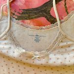 Brandy Melville y2k coquette floral print lace bow cami tank crop top Photo 6