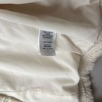 Dalia Tweed White Cream Fringe Raw Hem Natural Woven Blazer Size XS Photo 3