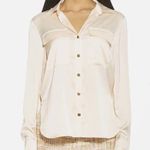 Alexia Admor  Satin Classic Button Down Shirt Size 10 Photo 0