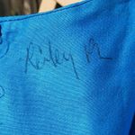 Vintage Blue Tiki Room Royal Hawaiian Mini Dress Cotton Batik Floral Stripe S Photo 9