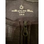 Aerie  Sweat Cardio Sports Bra Size Large Gray Zip Front High Support Active Photo 2