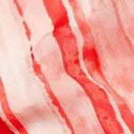 Ramy Brook  Red and Pink Striped Wrap Blouse Photo 1