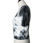 Brandy Melville Brandy Melville Tie Dye Crop Top Ribbed Blue Short Sleeve Women Size One Size Photo 1