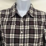 Victoria's Secret Y2K  PINK Rhinestone Flannel Women Top Sz M Festival Grunge Stud Photo 1