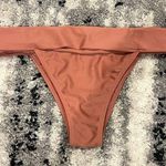 Height Cheeky High Leg Bikini Bottoms Size Large Dusty Rose Pink Photo 0