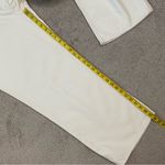 Hudson  Rosie Distressed‎ High Rise Wide Leg Ankle Jeans Size 34 Ecru Vintage Photo 12