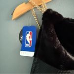 Nba  Philadelphia 76ers Basketball Faux Fur Cinch Top Bag Photo 2