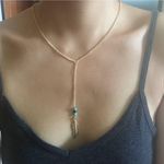 Urban Outfitters Gold leaf necklace NEW Photo 0