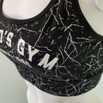 Gold’s Gym Black Splatter Paint Sports Bra large Photo 2