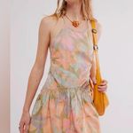 Free People  Desert Island Mini Dress in Rainforest Combo size Medium, NWT Photo 2