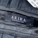 Akira Fashion Corset Womens S Black Faux Leather Belt It Up Pleated Adjustable Photo 3